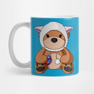 Easter Lamb Hat Teddy Bear Mug